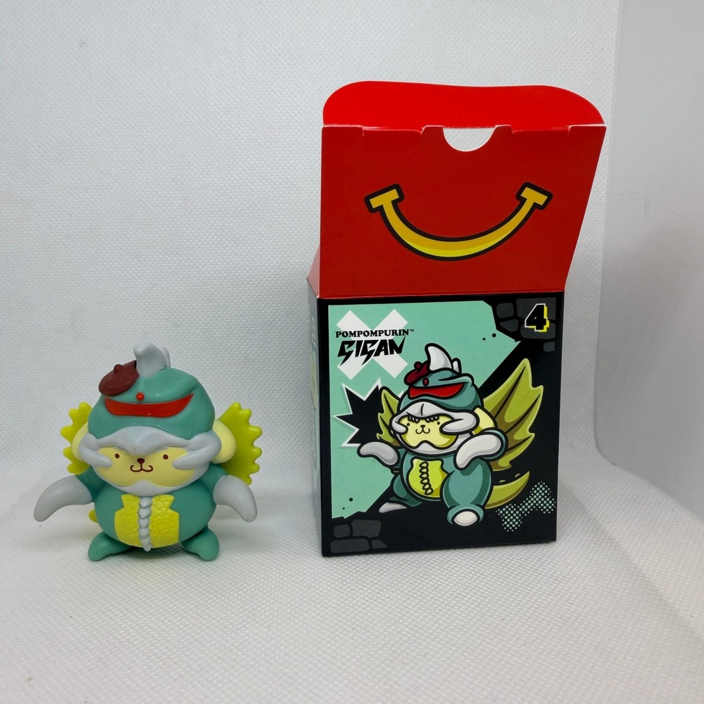 McDonalds Pompompurin x Gigan Godzilla Hello Kitty and Friends Toy 4 With Box